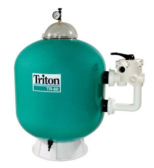 Фильтровальная ёмкость Triton, TR 100, 762 мм, 22 м³/ч, 6-позиционный боковой вентиль (материал стеклопластик)